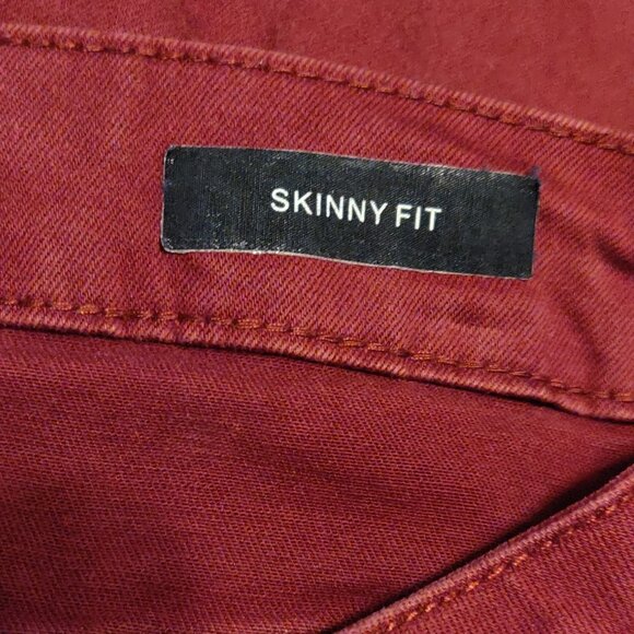 Judy Blue Burgundy Skinny Fit High Rise Stretch Denim Jeans SIZE 15/32 - Picture 7 of 8